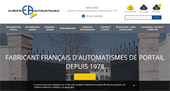 Desktop Screenshot of europe-automatismes.com